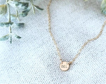 Super zierliche Initial Halskette • Personalisierte Initial Halskette • Personalisierte Initiale Halskette • Winzig Initiale Halskette