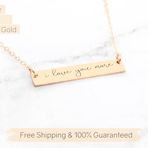 Gold Handwritten Necklace • Handwritten Jewelry • Custom Handwriting • Personalized Hand writing Necklace