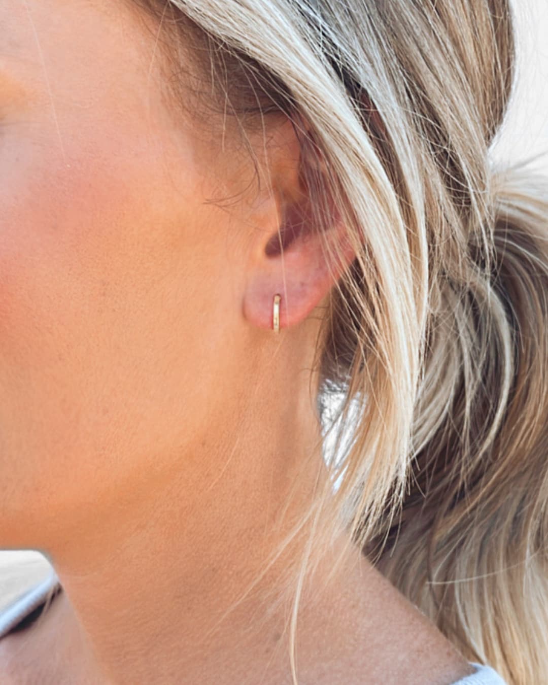 Tiny Simple Hoop Earrings • Huggie Hoop Earrings • Gold Hoop Earrings ...