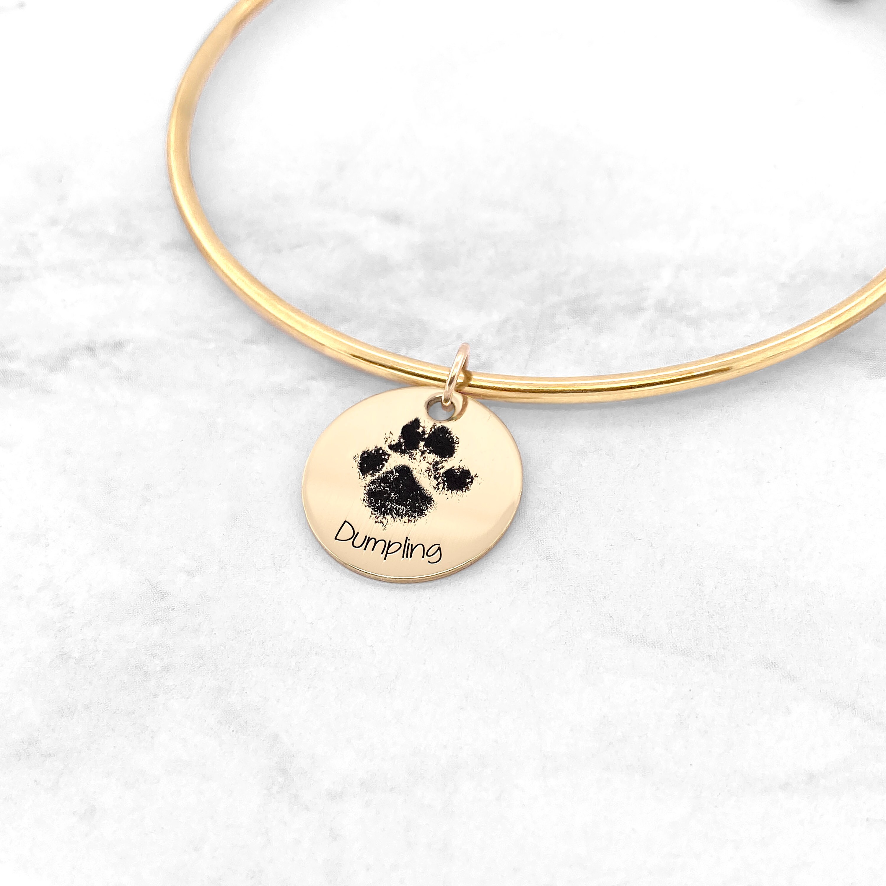 Pet Paw Print Bracelet • Your Actual Pet Paw Print Bracelet • Custom ...