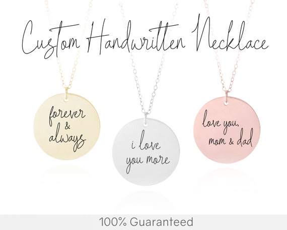 Custom jewelry with handwriting Clearance
