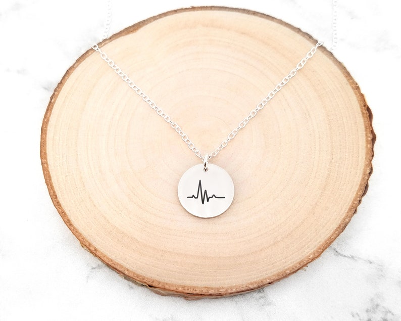 Personalized Heartbeat Necklace Heartbeat Jewelry Lifeline Etsy