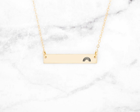 Dainty Bar Necklace - Multicolor Dainty Bar Necklace - Multicolor