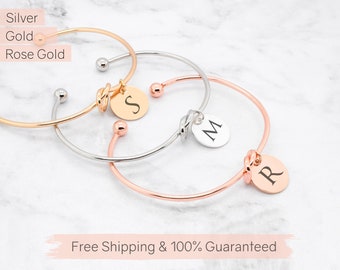 Knot Bracelet • Personalized Knot Bracelet in Silver Gold and Rose Gold