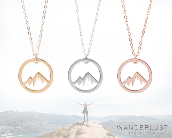 Mountain on sale pendant necklace