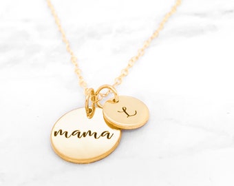 Custom Mother's Day Necklace • Personalized Mama Necklace • New Mom Necklace • Custom Mom Necklace • Gift For Mom