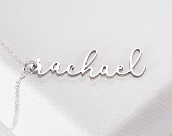 Name Necklace • Custom Name Necklace • Vertical With The Choice of Silver Gold Or Rose Gold