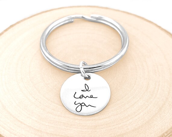 Handwriting Keychain Signature Keychain Personalized Keychain