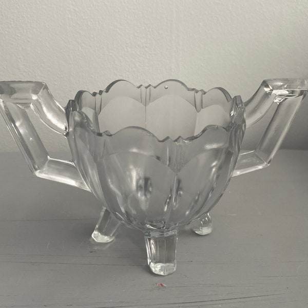 Vintage glass bon bon bowl