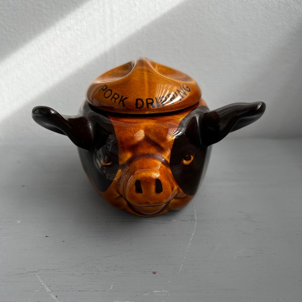 Vintage Szeiler Pottery Pork Dripping Pig