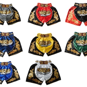 Pantalones cortos de boxeo Muay Thai para mujeres y niñas, entrenamiento de  artes marciales, ropa de gimnasio