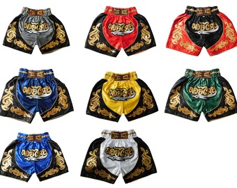 Kinder Muay Thai Hose Short Boxing Thailand Shorts Kickboxen MMA Boxen Sport Training Gym Jugendliche nur Größe M