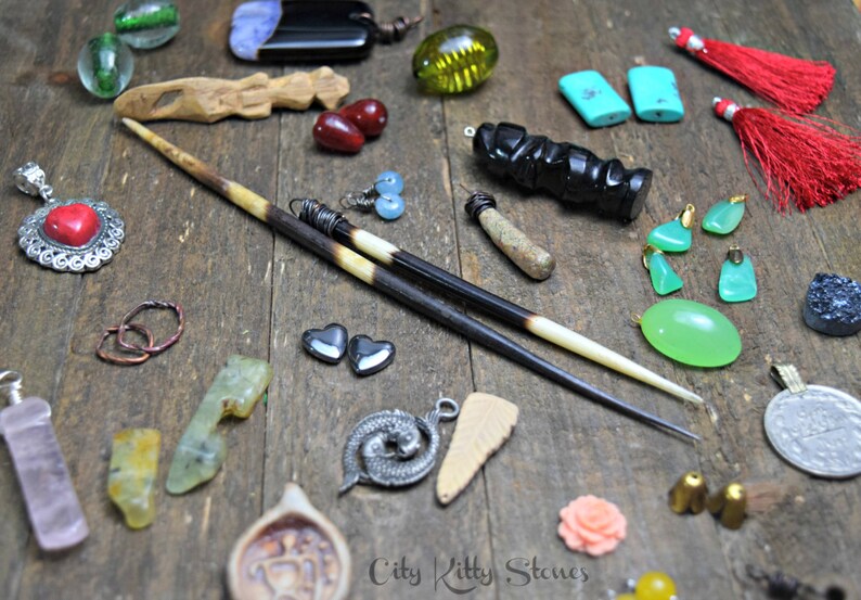 Destash Boho Jewelry Making Supplies Grab Bag Mixed Beads Etsy