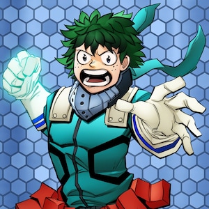 Deku do pôster My Hero Academia 11x17