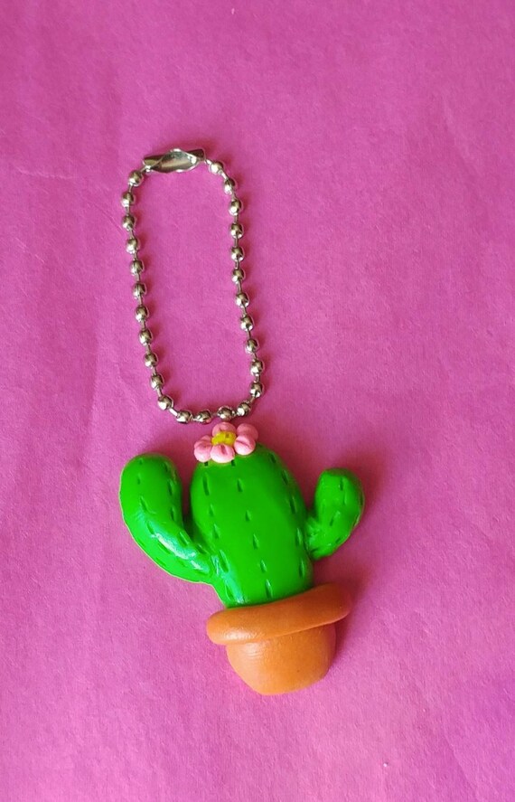 Cactus Keychain Etsy
