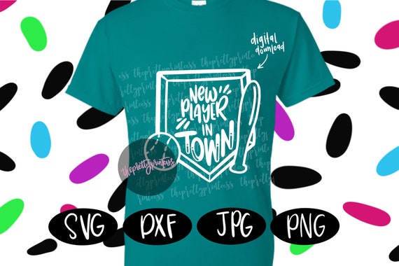 Download New Player In Town Baby Boy Svg Shirt Baseball Baby Svg Etsy