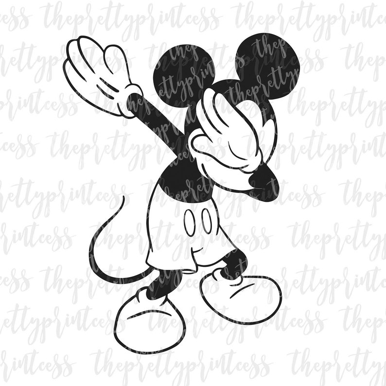 Download Mickey Mouse Dabbing SVG Cut File Disney Shirt Mickey SVG | Etsy