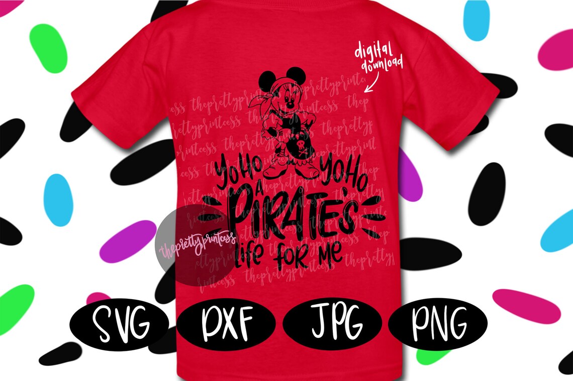 YoHo YoHo A Pirates Life For Me SVG Cut File Disney Cruise Etsy