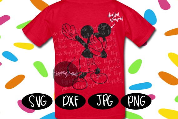 Mickey Mouse Dabbing SVG Cut File Disney Shirt Mickey SVG | Etsy