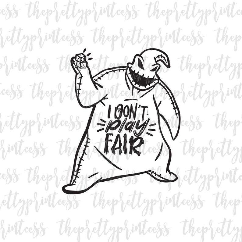 Download Oogie Boogie I Don't Play Fair Halloween Shirt SVG | Etsy