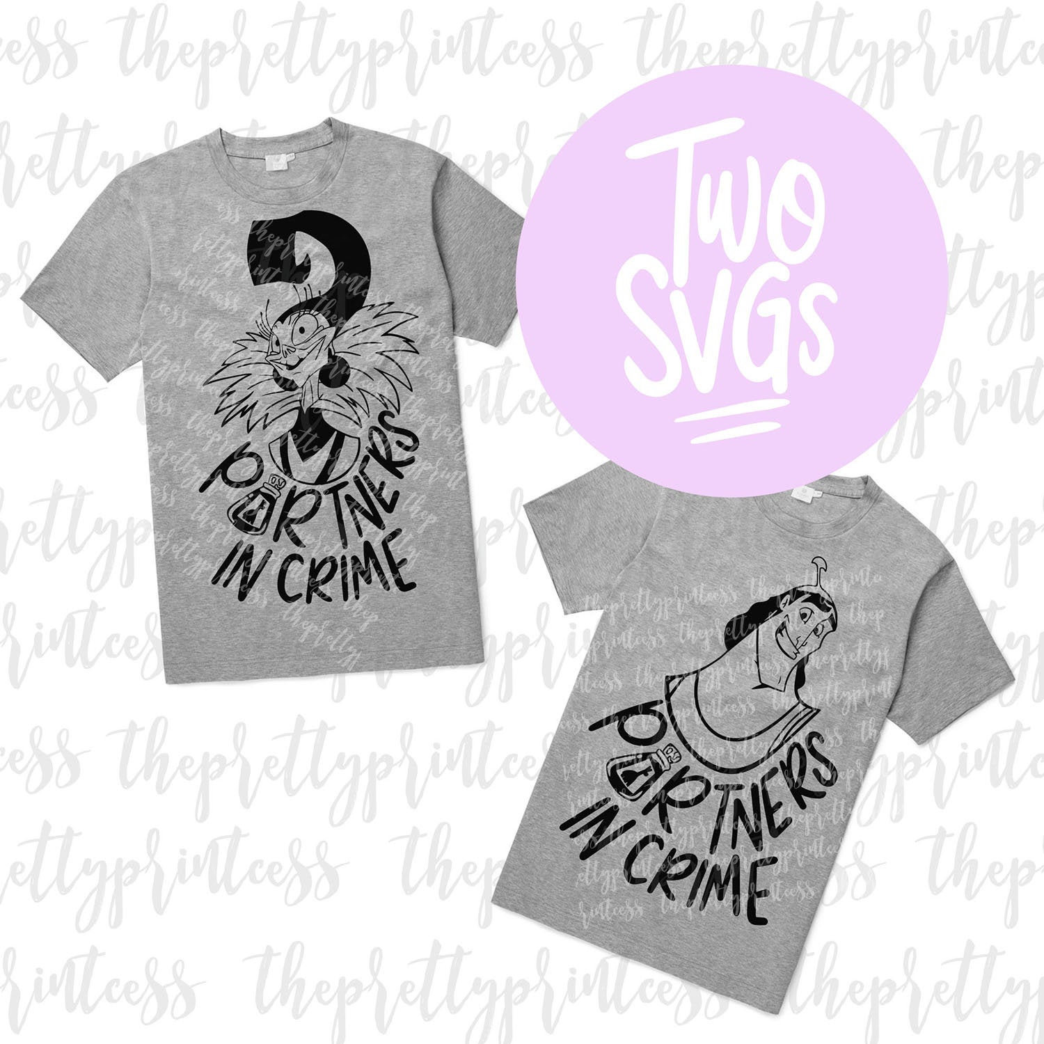 Download Partners In Crime Couples Siblings Shirt SVG Set Cut Files ...
