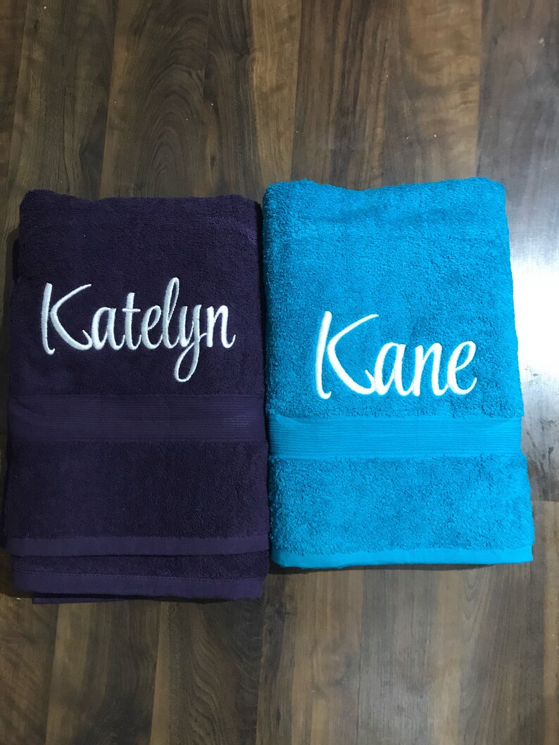 Personalised Towel With a Name Etsy Australia