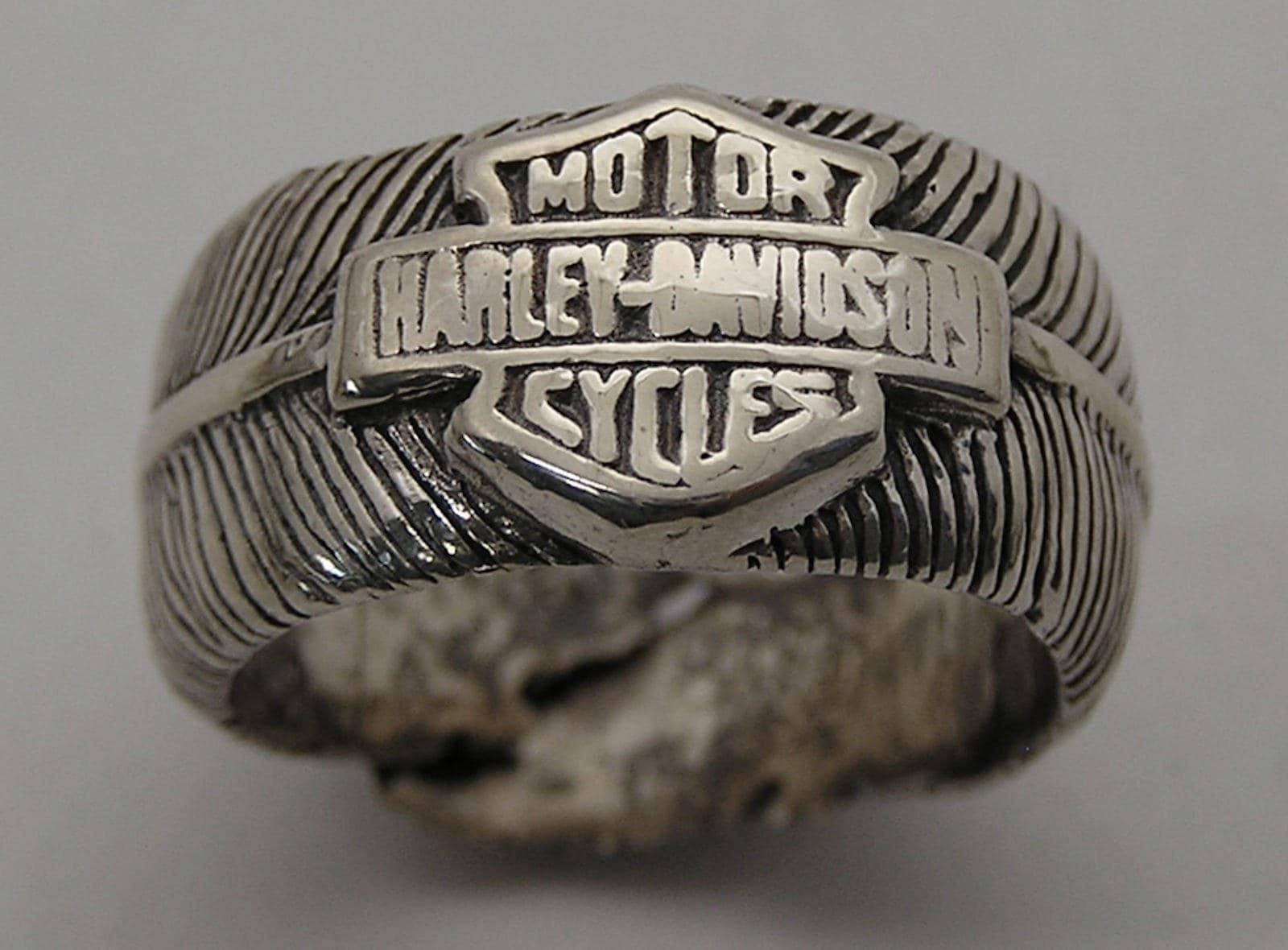 Sterling Silver Harley Davidson Rings - Etsy