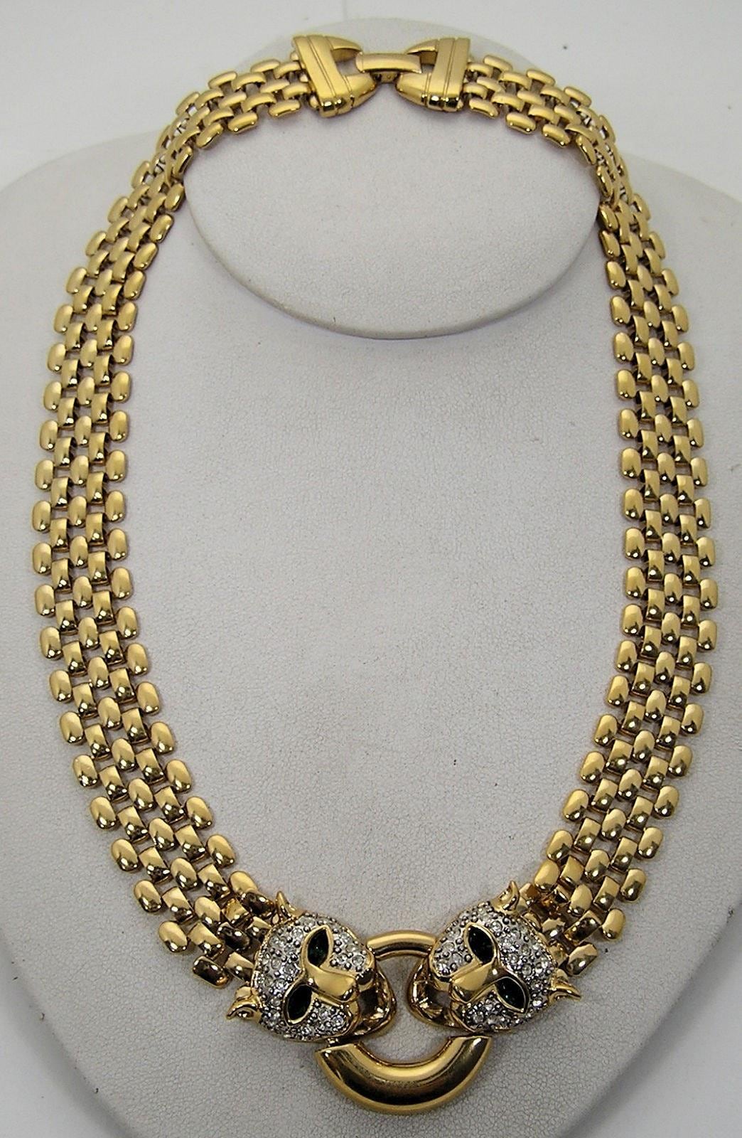 Vintage Leopard Necklace - Etsy