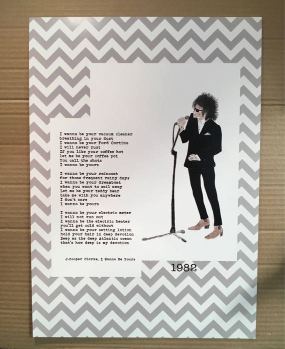 John Cooper Clarke Art Print Etsy