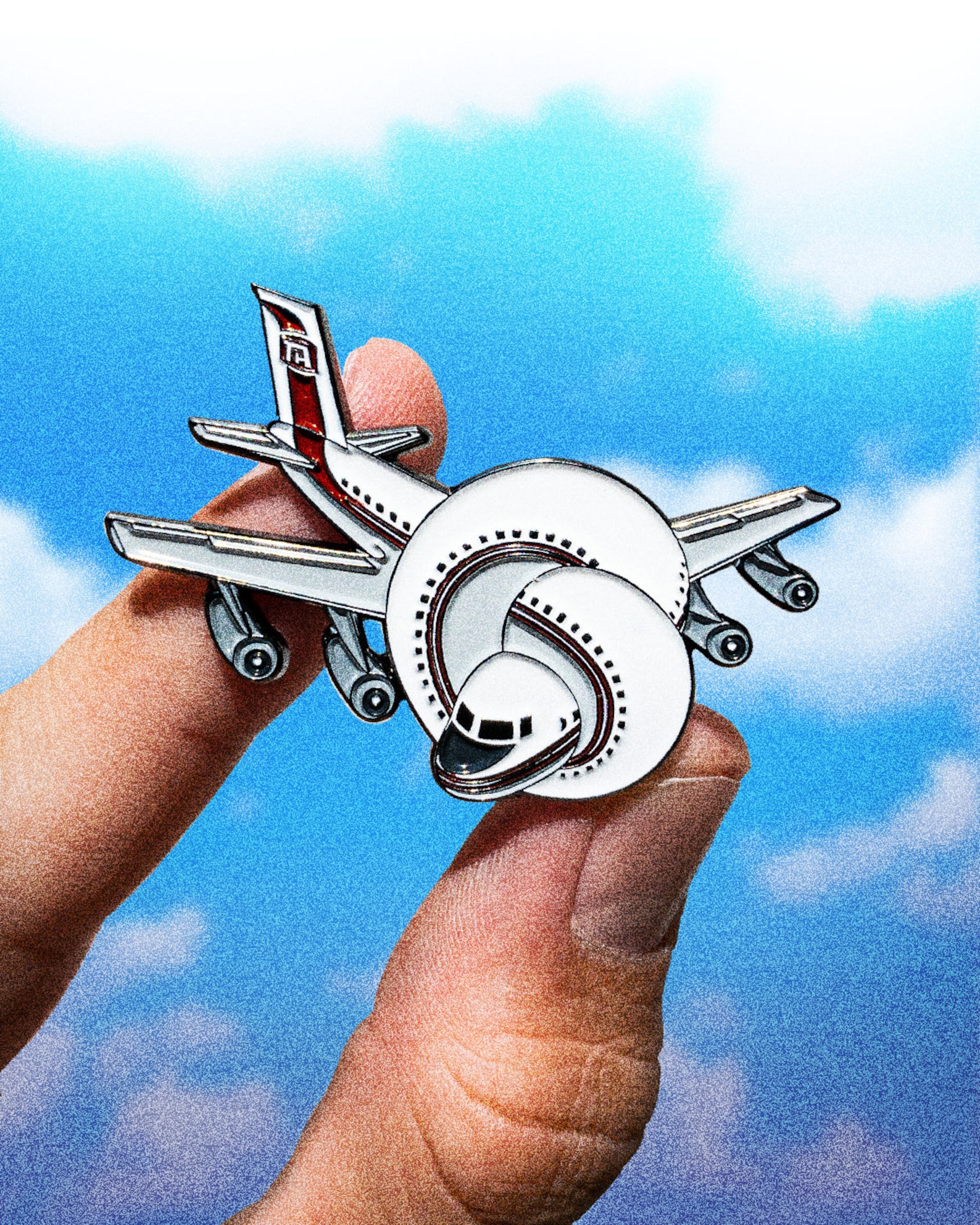 Airplane Enamel Pin | Etsy