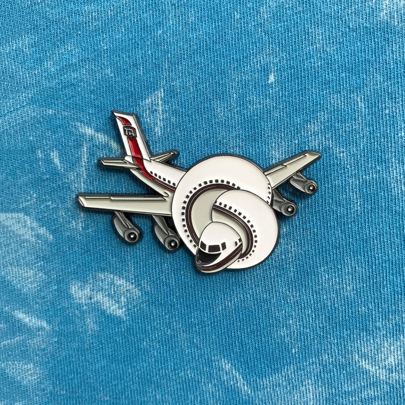 Airplane Enamel Pin Etsy