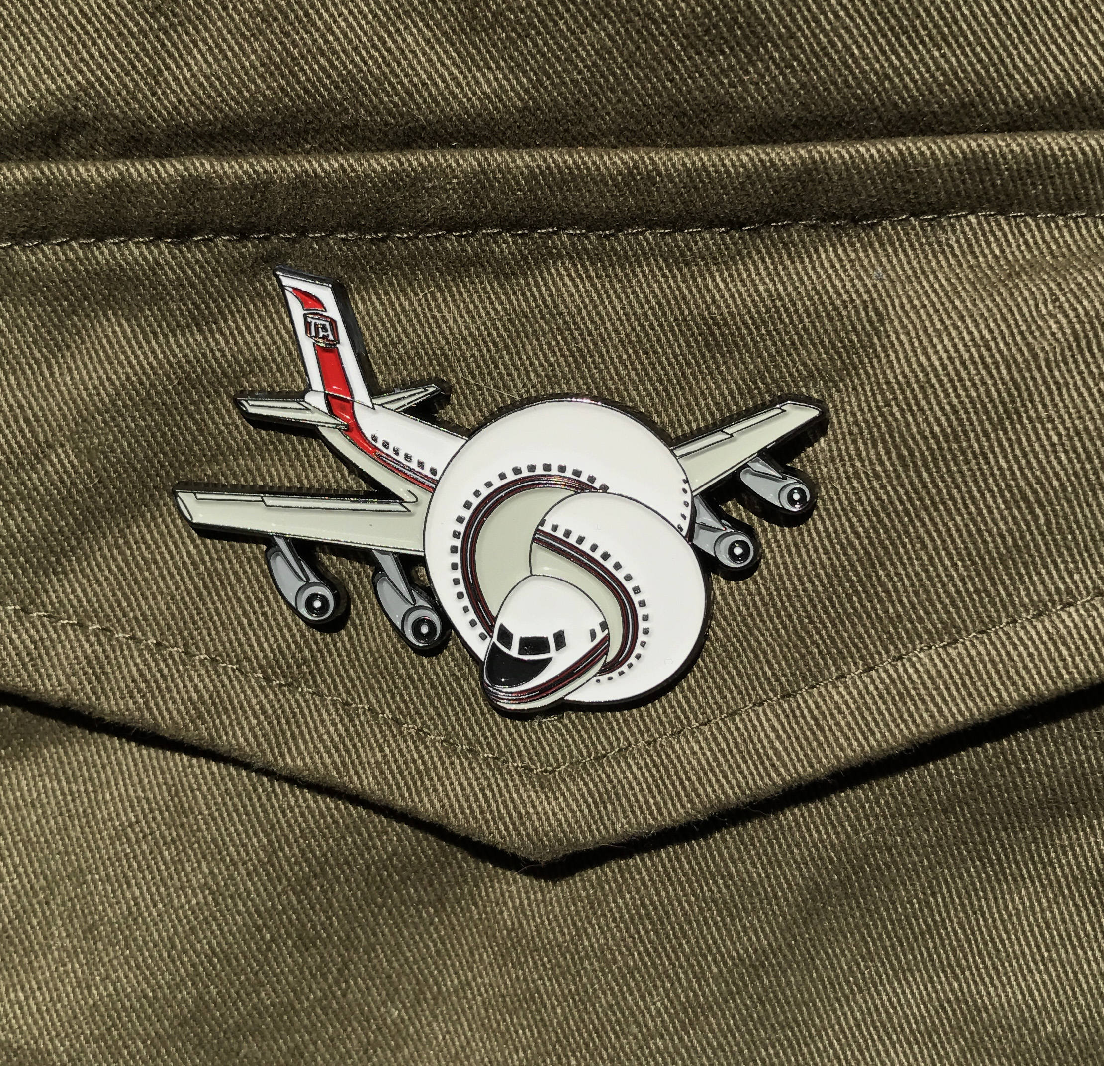 Airplane Enamel Pin Etsy