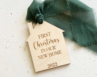 First Christmas in New Home Ornament, Personalized Housewarming Gift