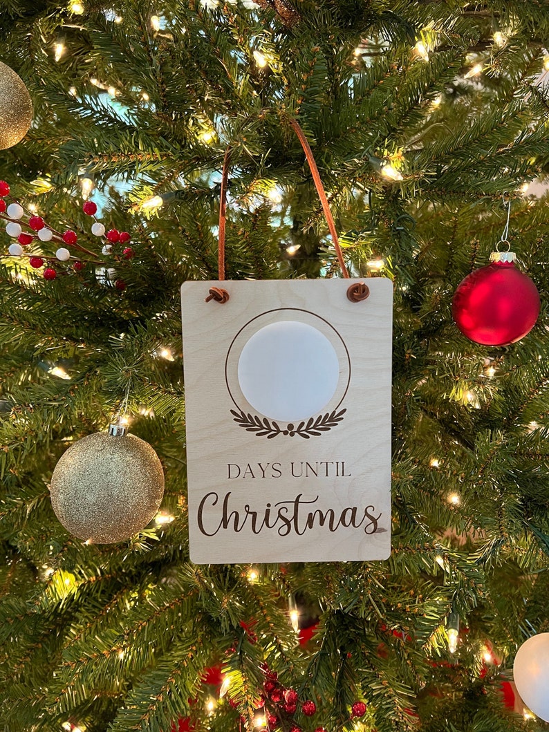 Days Until Christmas Sign Dry Erase Board Countdown Until Santa Visits