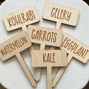 Markers for garden, Plant Stakes, Herb garden, Vegetable garden, stakes for garden