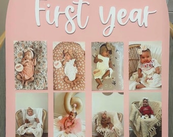 Tablero del primer año del bebé *SOLO LETRAS*