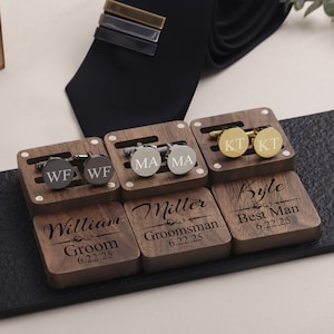 Personalized Cufflinks Groomsmen Gifts Wedding Cuff Links Best Men Gifts Groomsmen Cufflinks Engraved Cufflink Groomsman Proposal