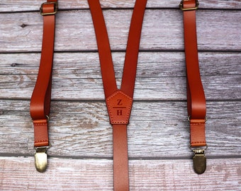 Best men braces for groom suspenders best man gift from groom gift Handmade Leather Suspenders rustic wedding suspenders Mens Braces