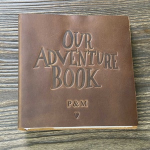 Personalized Our Adventure Book ,Custom Photo Album ,Leather Scrapbook , Adventure Book,Gift for Him and Her Anniversary Gift image 2