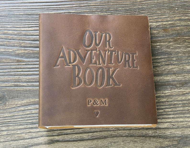 Personalized Our Adventure Book ,Custom Photo Album ,Leather Scrapbook , Adventure Book,Gift for Him and Her Anniversary Gift image 2