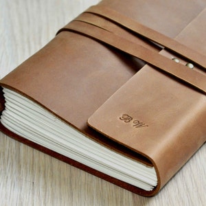 Personalisiertes Tagebuch Leder Skizzenbuch Reisetagebuch