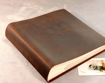 Vintage Photo Album. Family Album. Leather Bound Photography Books