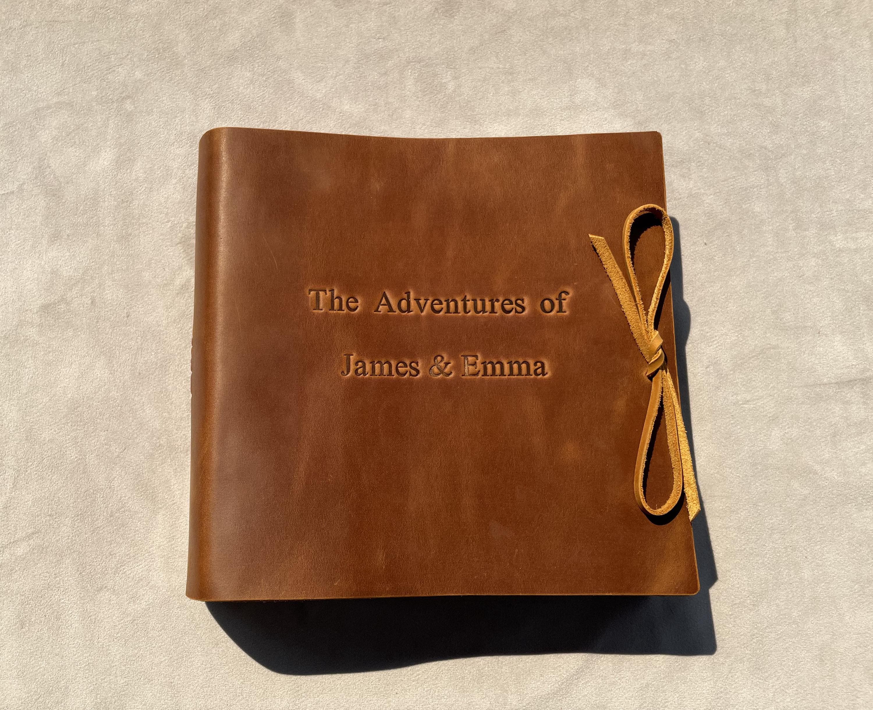 Personalized Our Adventure Book ,custom Photo Album ,leather
