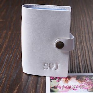 Instax Fotoalbum aus Leder - Personalisierte Instax Bild Foto Aufbewahrung, Kartenhalter, Jubiläum Geburtstag Hochzeitsgeschenk