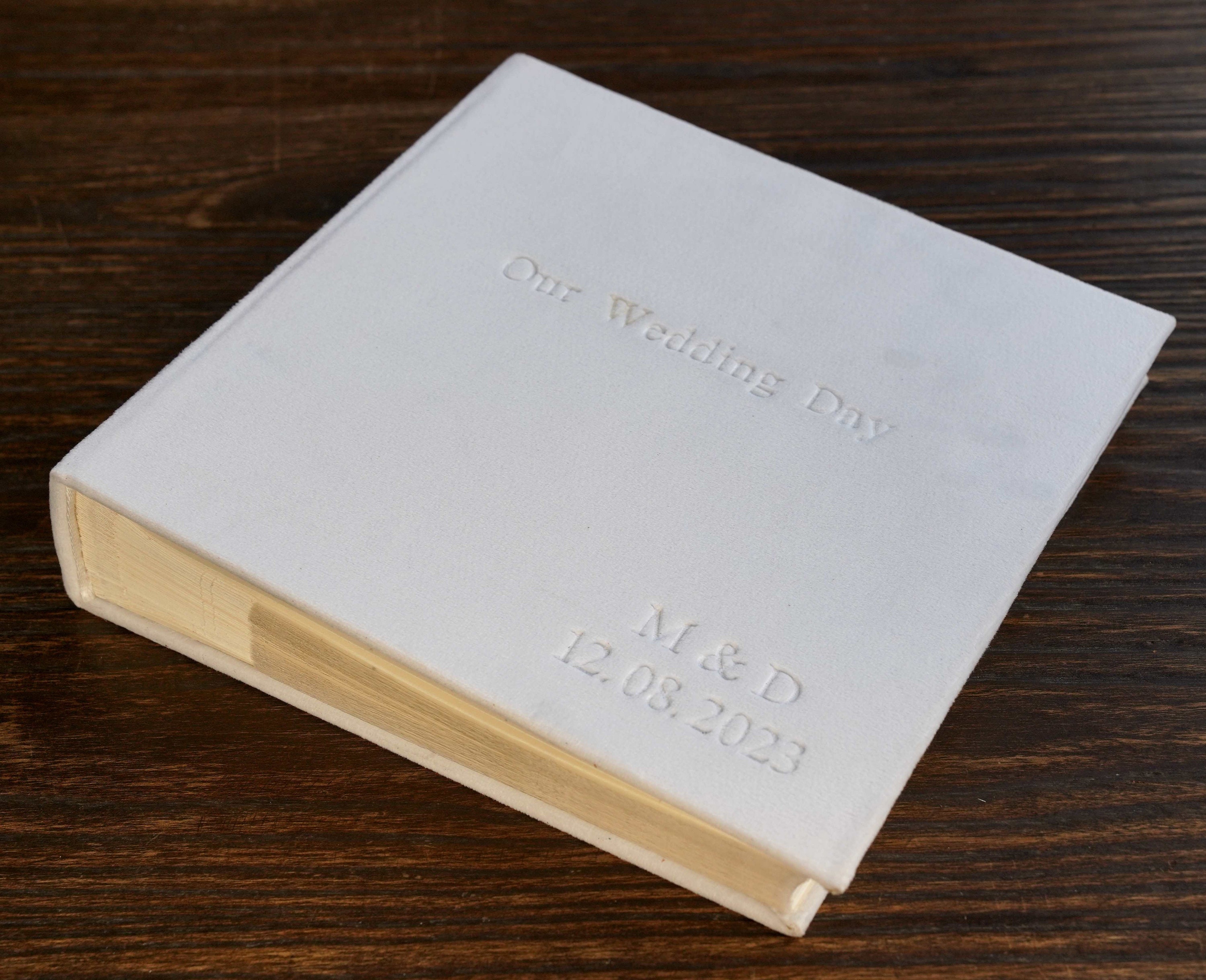 Personalized Photo Album with Pockets,Baby Album,Anniversary Ablum,First Year Gift