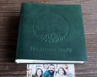 Álbum de fotos personalizado con bolsillos, álbum de fotos familiar, regalo de San Valentín, Día de la Madre, regalo para ella