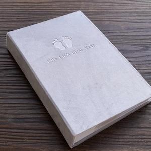 Personalized Slip Photo Album with Pockets,Album for 100/200/300 Photos,Baby Album ,First Year Gift