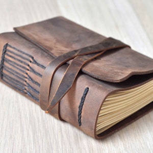 Vintage leather journal Personalized Journals leather Sketchbook Notebook Birthday gifts for him