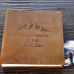 Personalized Our Adventure Book ,Scrapbook Album, Adventure Book,Gift for Him and Her, Anniversary Gift,Christmas Gift