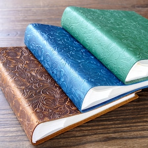 Personalized Leather  4x6 Photo Album with Pockets,Album for 100/200/300 Photos